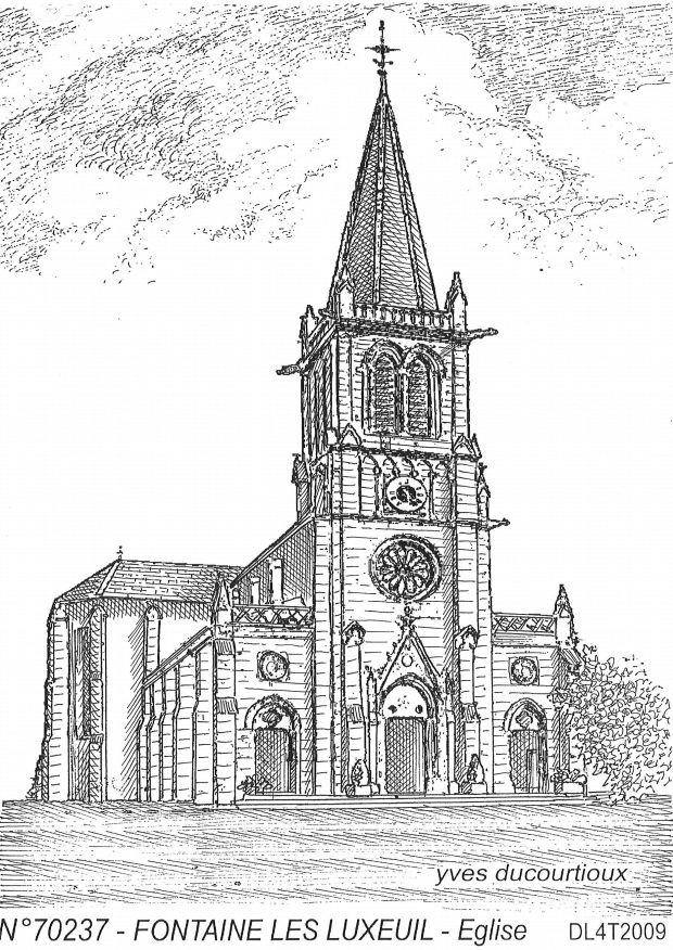 N 70237 - FONTAINE LES LUXEUIL - église